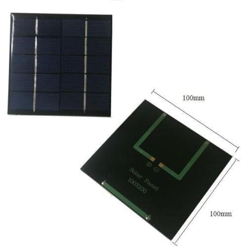 ALLMEJORES Solar panel 5V 240ma 1.2W Polycrystalline silicon for diy solar charger power supply 2pcs/Lot