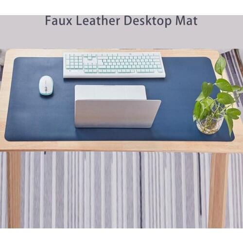 Anti-slip Waterproof Double-sided Faux Leather Mouse Pad Desktop Mat Table Cover Mouse Pad Desktop Mat Table Cover Mouse Pad Des
