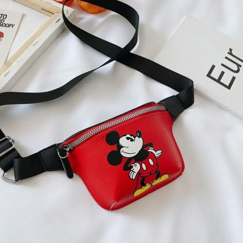 Disney pu cartoon girl boy messenger bag minnie mickey mouse shoulder bag fashion handbag coin bag