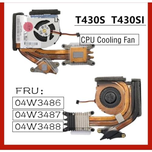 For Lenovo Thinkpad T430S CPU Cooling Fan With Heatsink FRU 04W3487 04W3488 100% Test