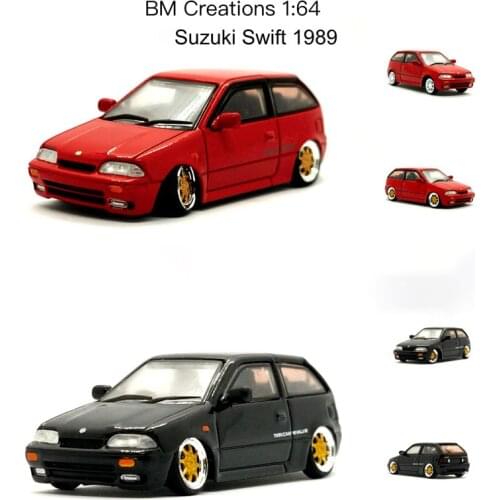 Diecast 1/64 Scale Suzuki Swift 1989 Model Cars Wheel Static Display Adult Collection Toys for Boys Gift Kids
