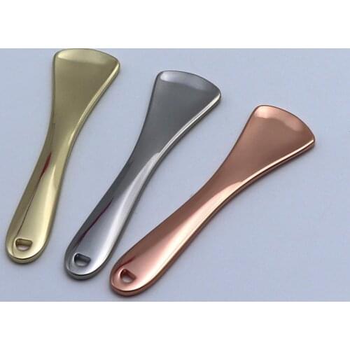 Metal Cosmetic Spatulas Spoon Makeup Stick Scoop Facial Mask Eye Cream Mixing Brush Massage Reuseable DIY Beauty Tool Skin Care