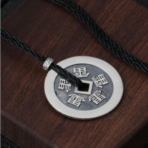 925 Sterling Silver Fashion Round Coin Pendant (FGL)