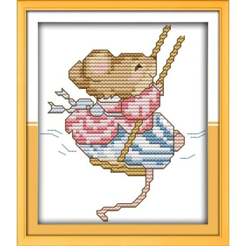 Swing cross stitch kit 14ct 11ct count print canvas stitches embroidery DIY handmade needlework plus