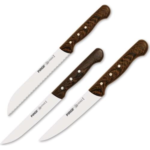 Pirge, Sultan Kitchen Knife Set 3pcs -Professional Household Knives, Kitchen Knives and Chef Knives- 35125