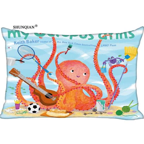 New Octopus Pillow Case Custom Wedding Pillowcase Cover Cases Gift Zippered Rectangle Pillow Case