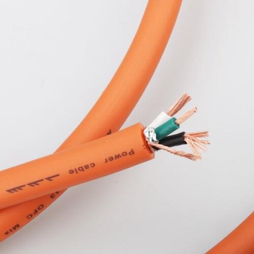 New P113 HIFI Power cable Fever Audio Power cable 6N Pure Copper for Power Amplifier DIY Mains Power Cable Reel Cable