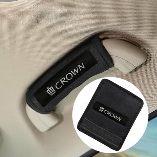 Car interior Car roof handle plush protective cover for Toyota Crown Accessories Car Styling