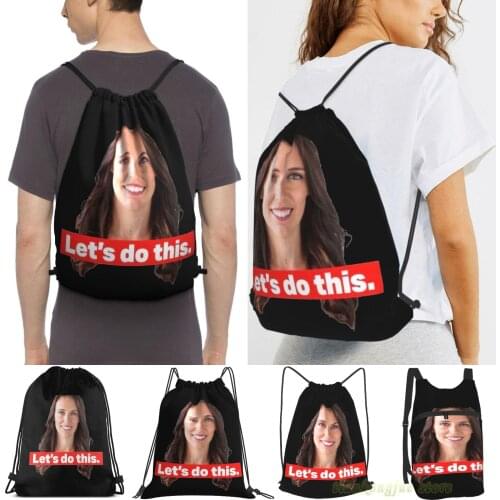 Men Sackpack Strap Bags Jacinda Ardern Women Purpose Drawstring Backpacks Outdoor Travel Backpacks For Gym Training Fitness Bag