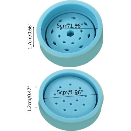Resin Mold Tobacco Grinder Leaf Herbal Herb Smoke Spice Crusher Silicone Mould P0RF