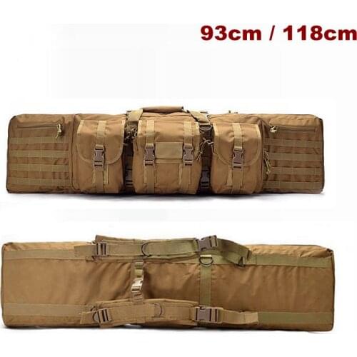 Tactical 93 / 118cm Heavy Bag Rifle Airsoft Pistol Hand Carry Bag Outdoor Shooting Hunting Bag With Molle Pouch Rifle Case