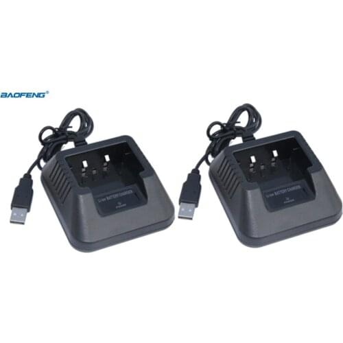2pcs Baofeng UV-5R USB Desktop Battery Charger For Uv-5RA 5RE Parts Tabletop Li-Ion Charger Baofeng Walkie Talkie Accessories