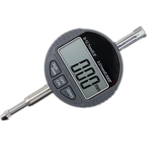0.01mm LCD Electronic Dial Indicator Gauge 12.7mm/0.5" Pocket Digital Metric/Inch Dial Indicator Meter Carbide Tip RS232 Data