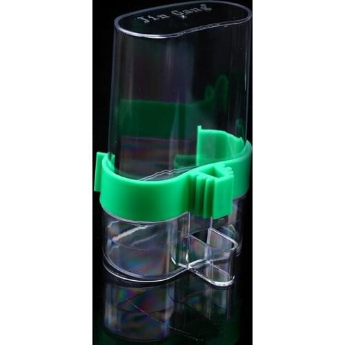 1PC 220ml Birds Feeders Automatic Water Food Trap Bird Feeding Cage Accessories Pet Parrots Drinking Fountain Waterer