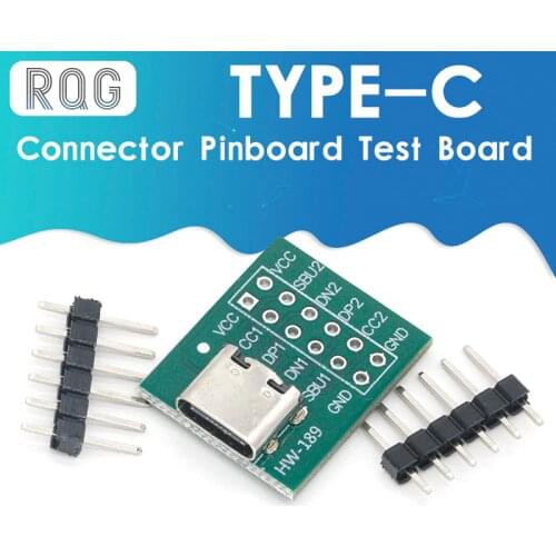 1PCS USB TYPE-C to DIP PCB Connector Pinboard Test Board Solder Female Dip Pin Header Adapter