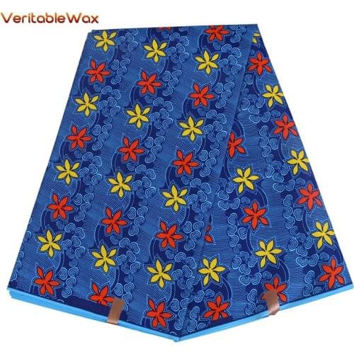 100% polyester African prints wax fabric patchwork tissu sewing for wedding dress artwork DIY material Ankara flowers nice pagne