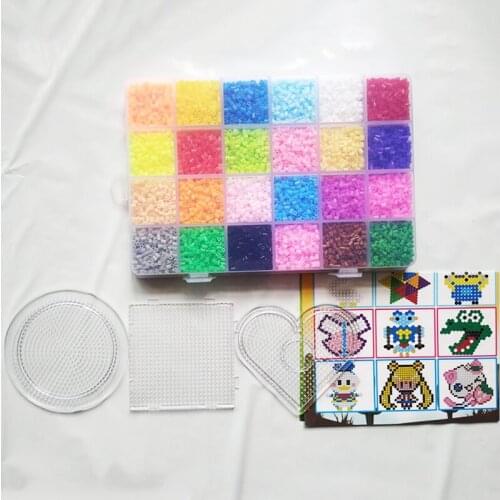 13000pcs 2.6mm Hama beads Set Refill Supplement Set DIY Mini Hama Iron 3D Puzzles for Pegboard Fuse hama Beads Template Handmade