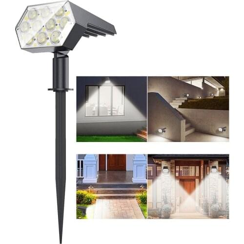 2021 Upgraded 92 Led Solar Spot Light Waterproof Solar Powered Sunlight Garden Decoration Outdoor 2in1 for Garden Porch Walkway