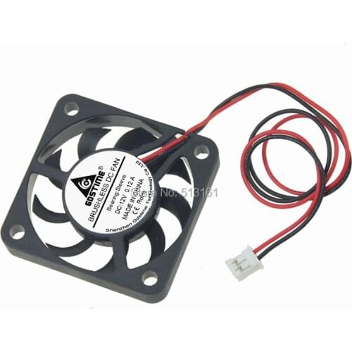 5Pcs Gdstime 12V Fan 40mm 40x40x7mm 2Pin Computer PC Heatsink Cooler Cooling Fans