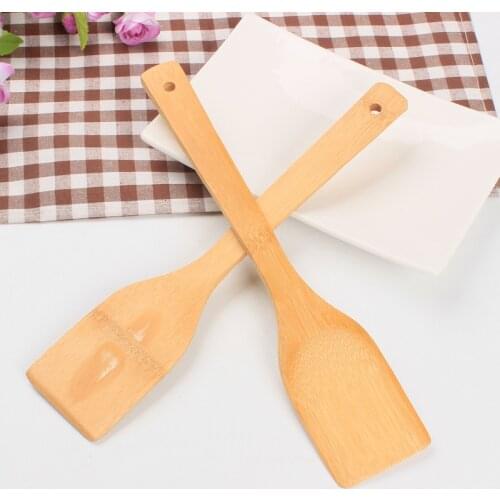 Fast shipping 200pcs Non stick pan bamboo spatula pot spatula pancake fried steak wooden shovel