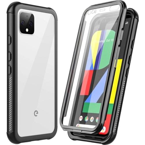Google Pixel 4 Case,Full Body Built in Screen Protector Multi-Directional Bumper Case Support Wireless Charging, Heavy Duty Rugg