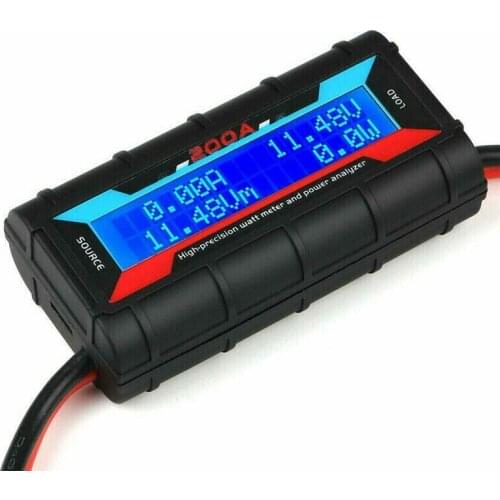 New 200A DC Digital Monitor LCD Volt Amp Watt Meter Professional RC Battery Solar Power Analyzer For Rc Drone Parts