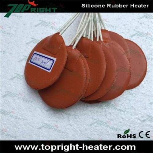 Dia 50mm 10W 12V w/ 3M, Round Circular Tank Silicone Heater, Build Plate Heated bed
