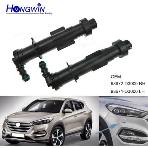 Front Headlight Washer Nozzle For Hyundai Tucson 2013 2014 2015 2016 2017 Headlamp Cleaning Jet 98671-D3000 98672-D3000