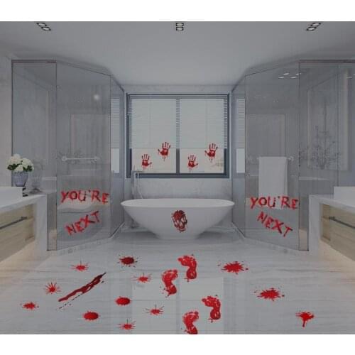 Halloween Window Stickers Glass Door Cute Skull Spider For Home Horror Halloween Bat 2021 Ghost Decoration Party Decor Happ Y7W6