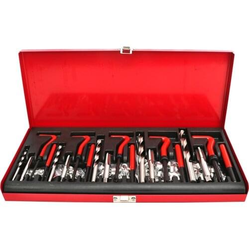 Helical thread repair kit, twist bits, M5, M6, Metric8, Metric10, M12, 131pcs