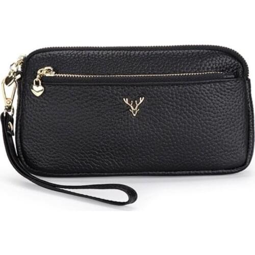 Fashion Long Money Bag Phone Card Holder Clutch Woman Day Clutch Wallet Genuine Leather Womens Luxury Design Wallets Purse