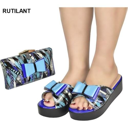 2021 Italian Shoe and Bag Set for Party In Women Matching Shoes and Bag Set Deocorated with Rhinestone Shoes for Wedding Women