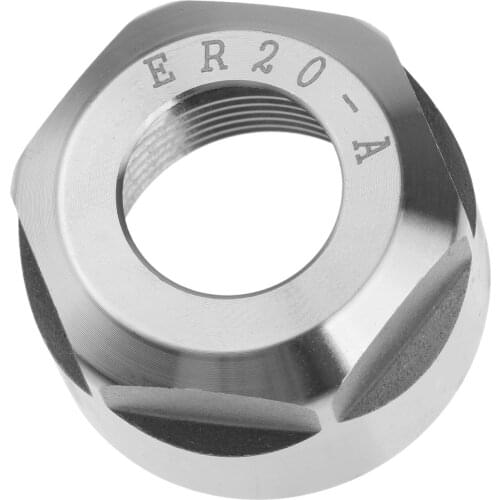 New ER20 Nuts Precision Spring Collet Clamping Nut for CNC Milling Chuck Holder Lathe Engraving Machine Nut ER Collet Accessory