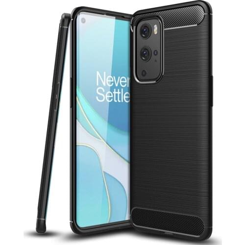 One plus 9 Carbon Fiber Case For Oneplus 9 Pro Cover TPU Drawing Material Phone Case For 1+9 Pro 360 Full Protective Fundas