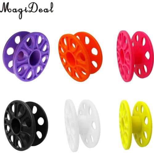 Plastic Lightweight Scuba Snorkeling Diving Finger Reel Snorkeling Guide Line Spool for Swimming Diving Gear Accessories