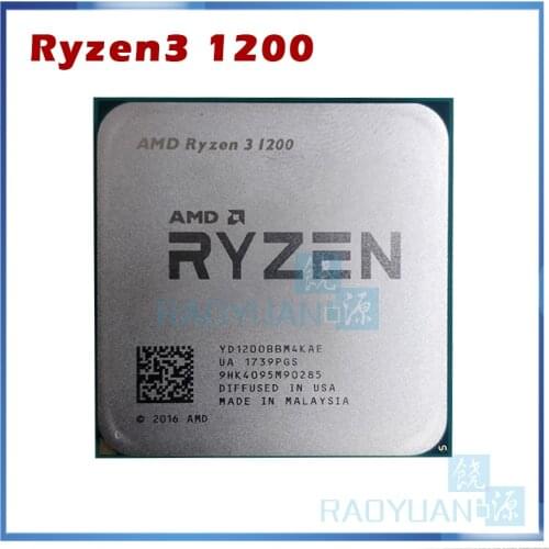 AMD Ryzen 3 1200 R3 1200 3.1 GHz Quad-Core Quad-Thread CPU Processor YD1200BBM4KAE Socket AM4