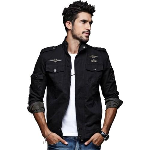Drop shipping 2020 new autumn men military jacket army jaquetas outerwear causal coat M-6XL AYG98