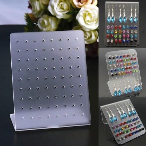 72 Holes Earring Jewelry Display Holder Rack Stand Showcase Organizer Shelf Mould Multi-layer Stud Earrings Storage Rack Storage
