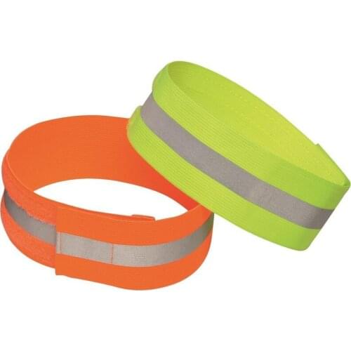 Reflective Bands Elasticated Armband Wristband Ankle Leg Straps Safety Reflector Tape Straps for Night Walking Biking