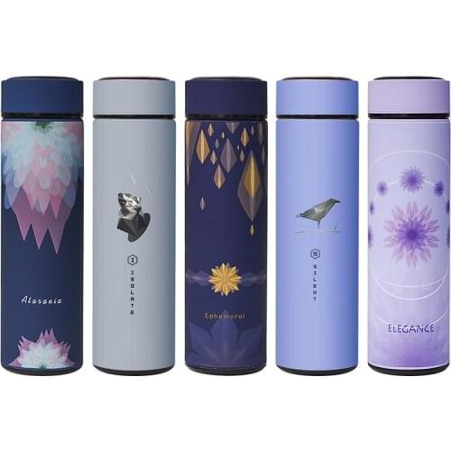 8Colors Thermos Cup 480ML Stainless Steel Coffee Thermos Mug Portable Car-bottles Winter Gifts Kitchen Drinkware Accessories Cup