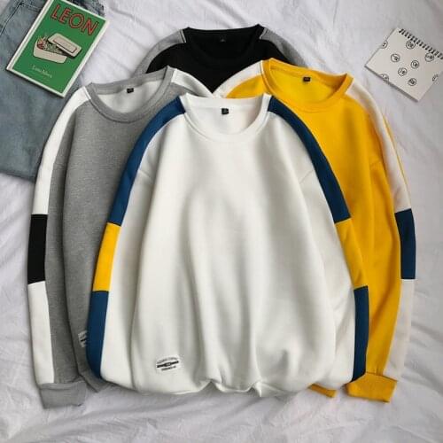 Sweatshirt Hooded Tracksuit Male Streetwear Hoody Brand Clothing White Black Fashion Mens Hoodies Hip Hop Autumn Men Patchwork