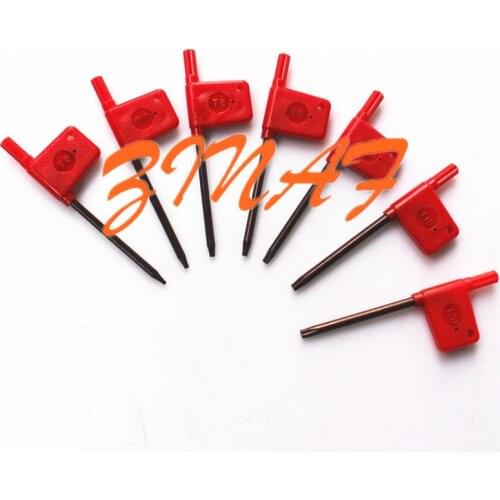 T6 T7 T8 T9 T10 T15 T20 Red Flag Torx Wrench Screw Wrench CNC Machine Tool CNC Lathe Turning Toolholder Tool Accessories