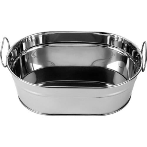 Stainless Steel French Fries Bucket For Kitchen Restaurant Party Barbecue Gift