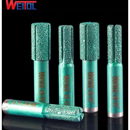 WeiTol 1PCS 12.7MM SHK Diamond Emery Stone Router Bits Marble Granite Cutting Tools Free Shipping
