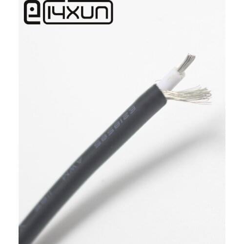 1m UL1185 18AWG Single Core Conductor Tinned Copper Shielded Audio Cable Speaker Wire 1 Core + 1 Ground