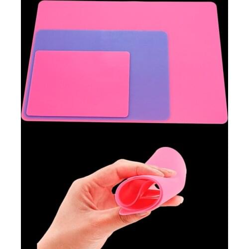 1pcs Blue Pink S/M/L Size Silicone Mold Jewelry Making Handmade Tool Table Plate Mat Resin Silicone Plate For DIY Jewelry Making