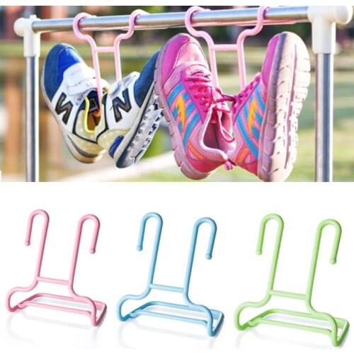 10PCS/Set Multi-Function Shelf Drying Rack Shoe Rack Stand Hanger Children Kids Shoes Hanging Storage Wardrobe Organizer