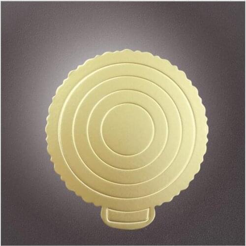 10pcs/lot Creative fashion Round golden cardboard 6~10inch cake tray utility baking paper baking tools