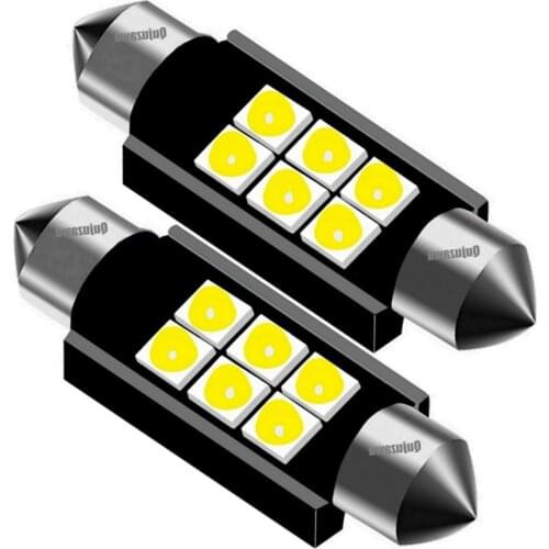 2PCS Festoon 31mm 36mm 39mm 41mm C5W C10W Super Bright LED Bulbs Car License Plate Lights Canbus Auto Interior Reading Doom Lamp