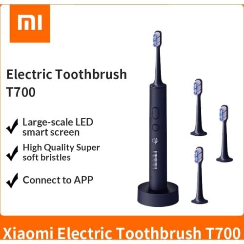 2021 Newest Xiaomi Mijia Sonic Toothbrush T700 for Adult Timer Brush APP Control IPX7 Waterproof Smart Electric Toothbrush